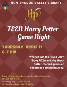 Harry Potter Game Night 4-2019