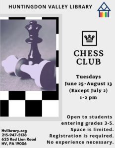 Chess Club Summer 2019