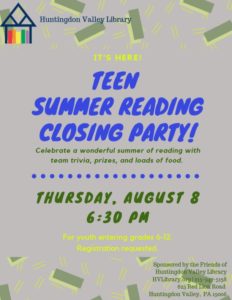 Teen Closing Party 8-8-19