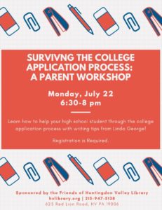 College Application Writing for Parents July 2019