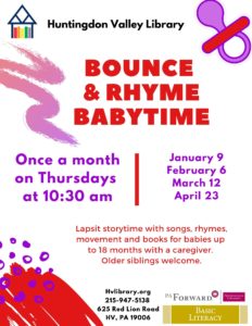 Bounce & Rhyme Jan-Apr 2020